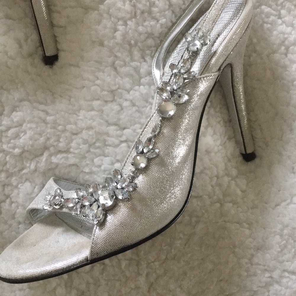 Nina Rhinestone Heels - Picture 3 of 7